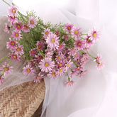 Daisy Flower Spray in Fuchsia 76cmH